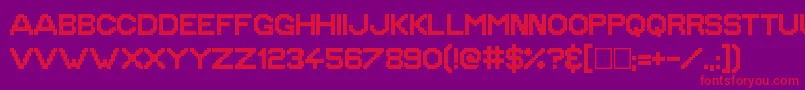 GoldenAge Font – Red Fonts on Purple Background