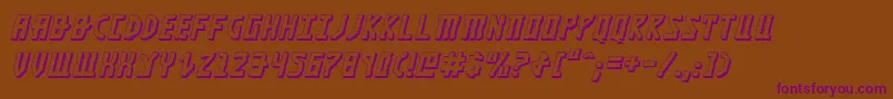 Khazad3Di Font – Purple Fonts on Brown Background