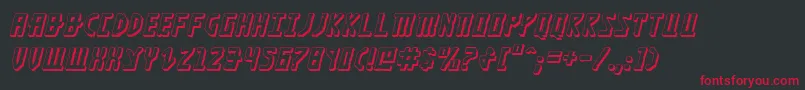 Khazad3Di Font – Red Fonts on Black Background