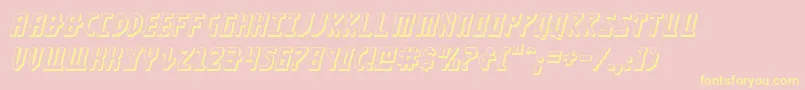 Khazad3Di Font – Yellow Fonts on Pink Background