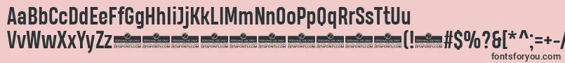 HeadingProBoldTrial Font – Black Fonts on Pink Background