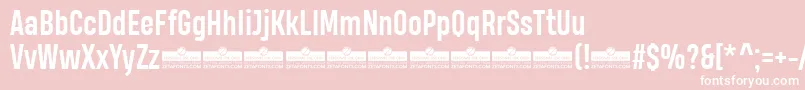 HeadingProBoldTrial Font – White Fonts on Pink Background