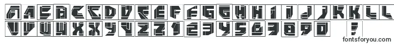 Шрифт Neopanframes – квадратные шрифты