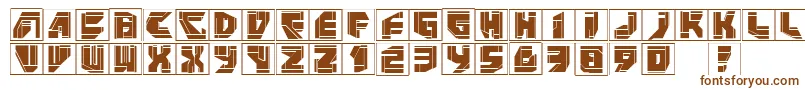 Шрифт Neopanframes – коричневые шрифты