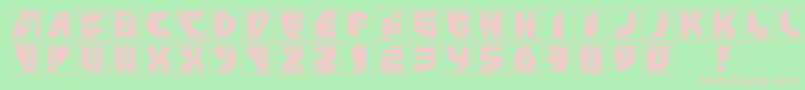 Шрифт Neopanframes – розовые шрифты на зелёном фоне
