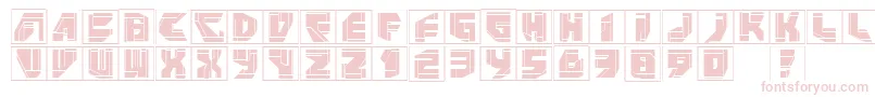 Neopanframes-fontti – vaaleanpunaiset fontit valkoisella taustalla