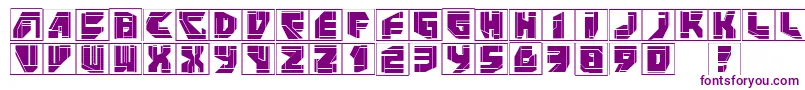 Neopanframes-fontti – violetit fontit valkoisella taustalla