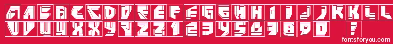 Neopanframes Font – White Fonts on Red Background