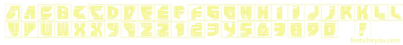 Neopanframes-fontti – keltaiset fontit