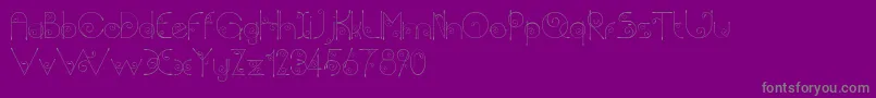 Chempaka Font – Gray Fonts on Purple Background