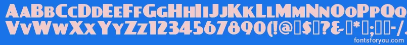 Шрифт Dayposterblack – розовые шрифты на синем фоне
