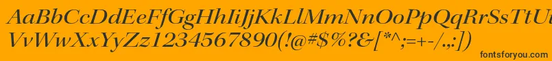 KeplerstdMediumextitdisp Font – Black Fonts on Orange Background