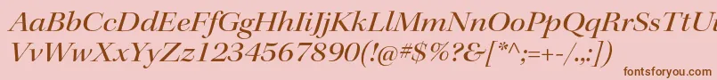 KeplerstdMediumextitdisp Font – Brown Fonts on Pink Background