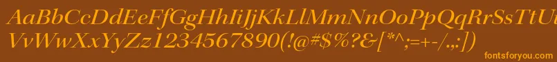 KeplerstdMediumextitdisp Font – Orange Fonts on Brown Background