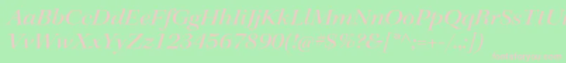 KeplerstdMediumextitdisp Font – Pink Fonts on Green Background