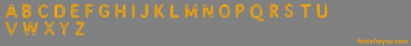 Assimilate Font – Orange Fonts on Gray Background