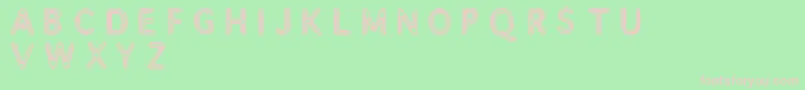 Assimilate Font – Pink Fonts on Green Background