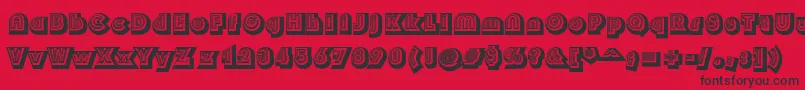 Soul Font – Black Fonts on Red Background