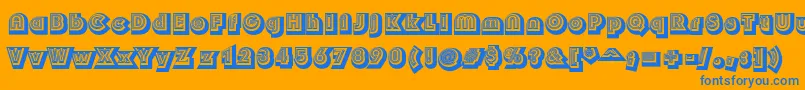 Soul Font – Blue Fonts on Orange Background