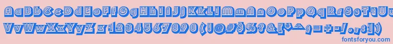 Soul Font – Blue Fonts on Pink Background