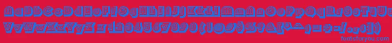Soul Font – Blue Fonts on Red Background