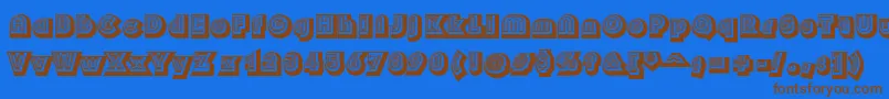 Soul Font – Brown Fonts on Blue Background