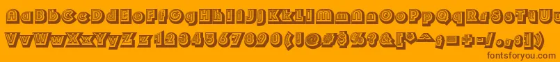 Soul Font – Brown Fonts on Orange Background