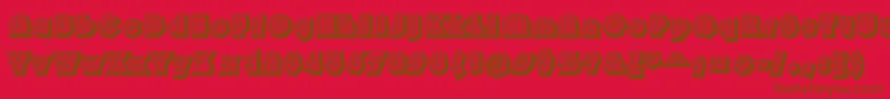 Soul Font – Brown Fonts on Red Background
