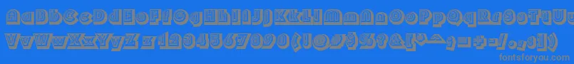 Soul Font – Gray Fonts on Blue Background