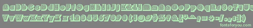Soul Font – Green Fonts on Gray Background