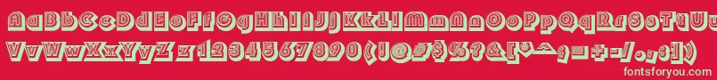 Soul Font – Green Fonts on Red Background