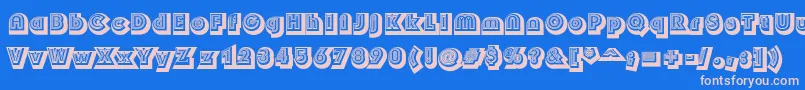 Soul Font – Pink Fonts on Blue Background