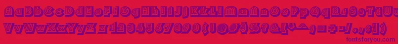 Soul Font – Purple Fonts on Red Background