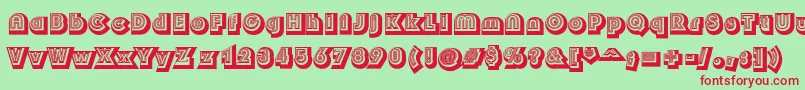 Soul Font – Red Fonts on Green Background