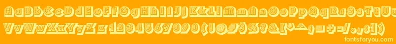 Soul Font – Yellow Fonts on Orange Background