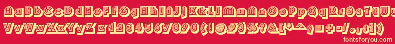 Czcionka Soul – żółte czcionki na czerwonym tle