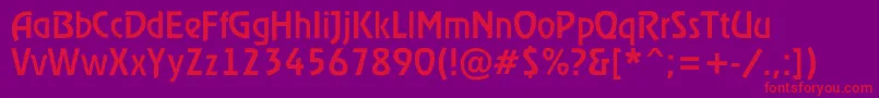ARewinderrgh Font – Red Fonts on Purple Background