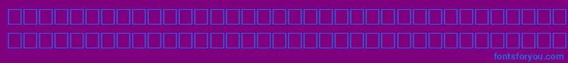 WoodRegular-fontti – siniset fontit violetilla taustalla