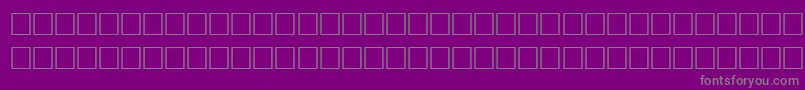 フォントWoodRegular – 紫の背景に灰色の文字