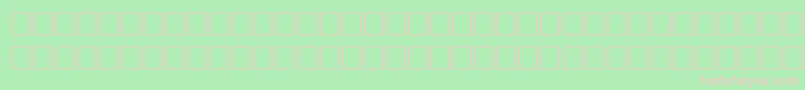フォントWoodRegular – 緑の背景にピンクのフォント