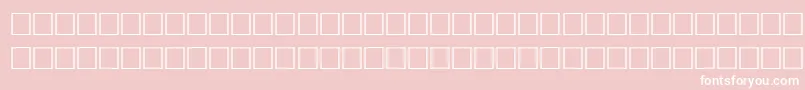 WoodRegular-fontti – valkoiset fontit vaaleanpunaisella taustalla