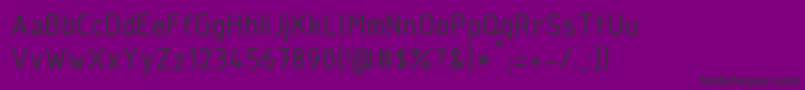 RucadIsocpeur Font – Black Fonts on Purple Background