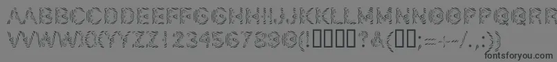 Czcionka LinotypeSilver – czarne czcionki na szarym tle