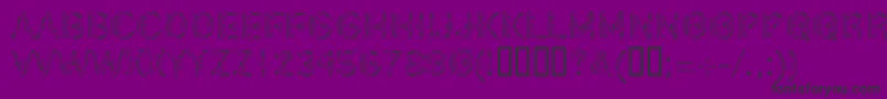 Шрифт LinotypeSilver – чёрные шрифты на фиолетовом фоне