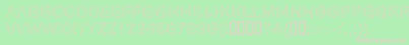 LinotypeSilver Font – Pink Fonts on Green Background