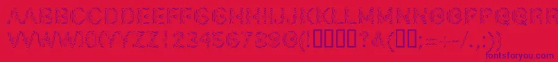 LinotypeSilver Font – Purple Fonts on Red Background