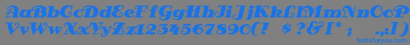 Antsypan Font – Blue Fonts on Gray Background