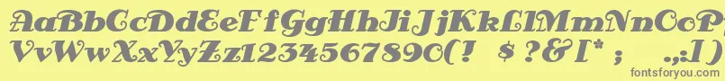 Antsypan Font – Gray Fonts on Yellow Background