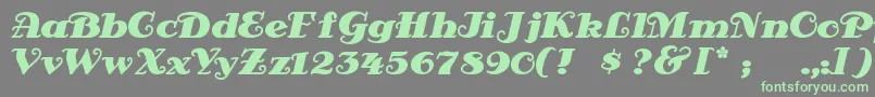 Antsypan Font – Green Fonts on Gray Background