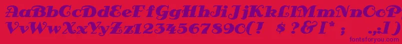 Antsypan Font – Purple Fonts on Red Background